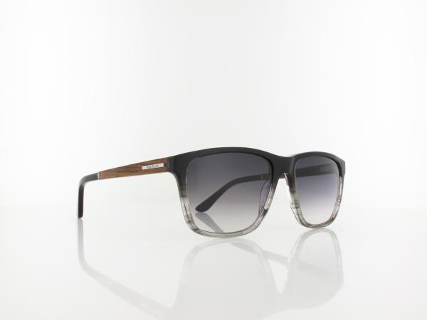 Wood Fellas | Focus Wood Acetate 11716 6869 56 | macassar black grey / grey gradient
