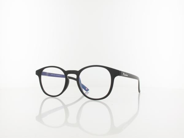 Brilando | BLF52 BLUE-UV Fertiglesebrille | matt black | +1,00