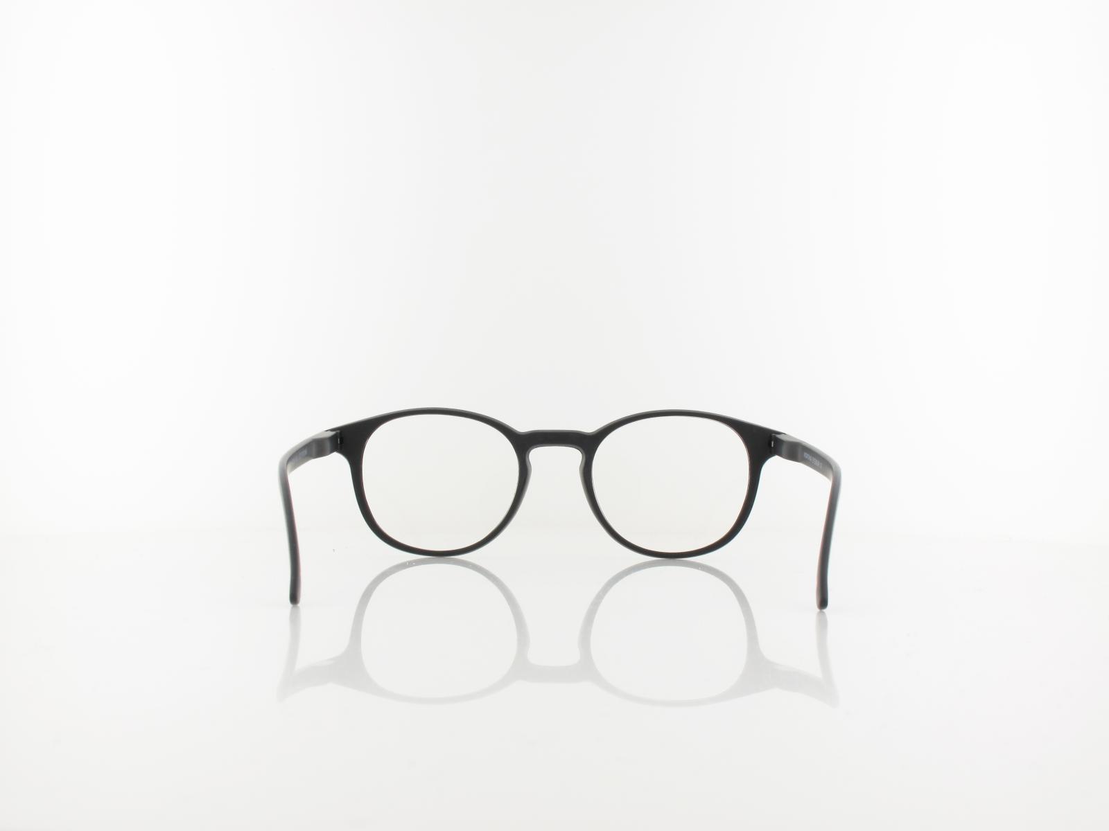 Brilando | BLF52 BLUE-UV Fertiglesebrille | matt black | +1,00