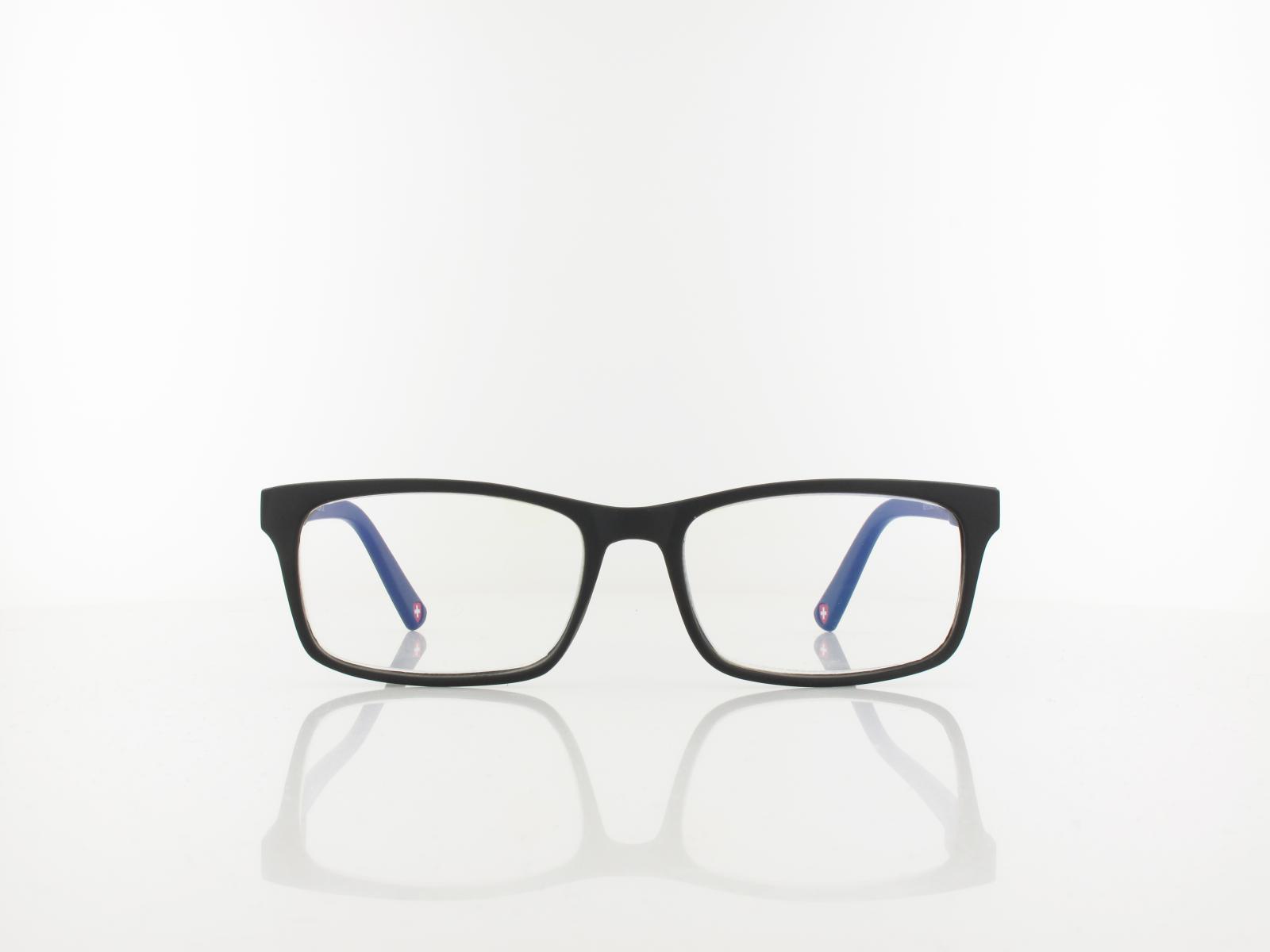 Brilando | HBLF73 BLUE-UV Fertiglesebrille | black | +1,00