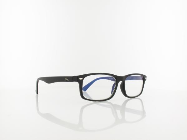 Brilando | HBLF83 BLUE-UV Fertiglesebrille | black | +1,00