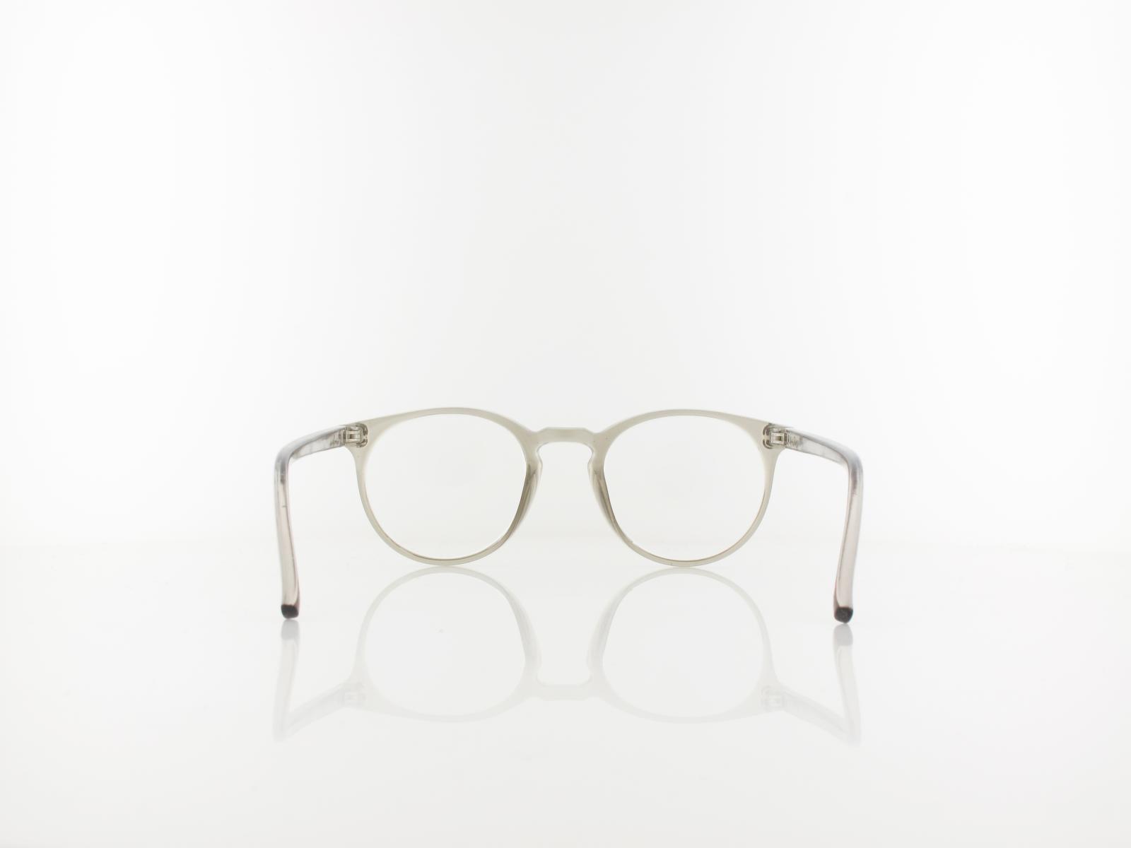 Brilando | HMR55 Fertiglesebrille | clear grey | +1,00