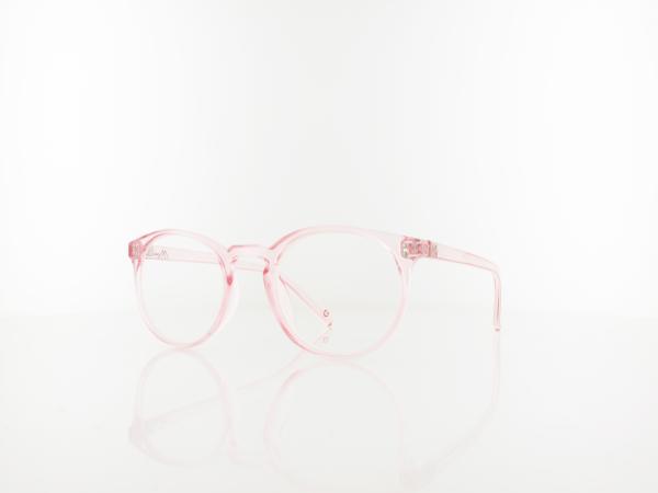 Brilando | HMR55B Fertiglesebrille | clear pink | +1,00