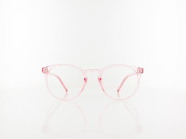 Brilando | HMR55B Fertiglesebrille | clear pink | +1,00