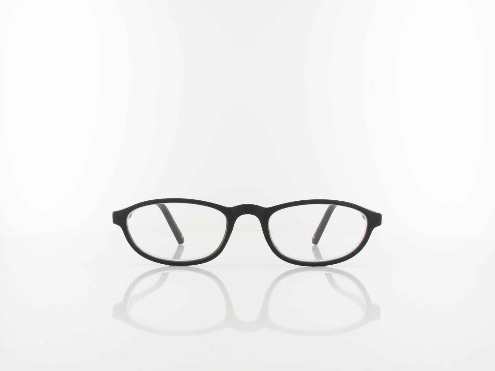 Brilando | HMR57 Fertiglesebrille | matt black | +1,00
