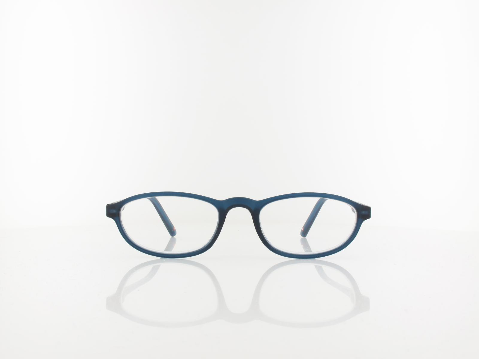 Brilando | HMR57B Fertiglesebrille | matt blue | +3,00
