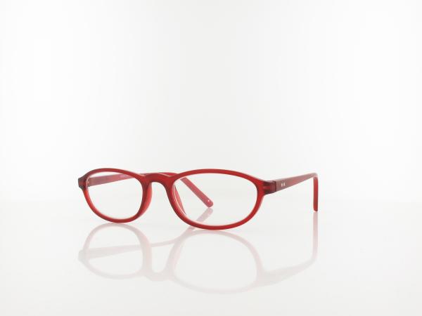 Brilando | HMR57C Fertiglesebrille | matt burgundy  | +2,00