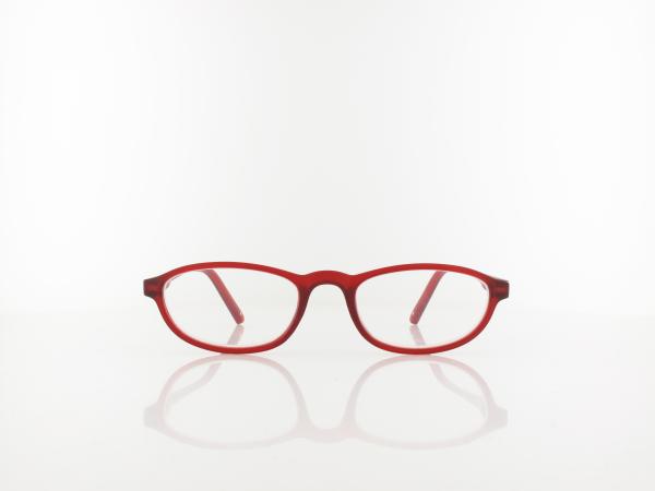 Brilando | HMR57C Fertiglesebrille | matt burgundy  | +2,00