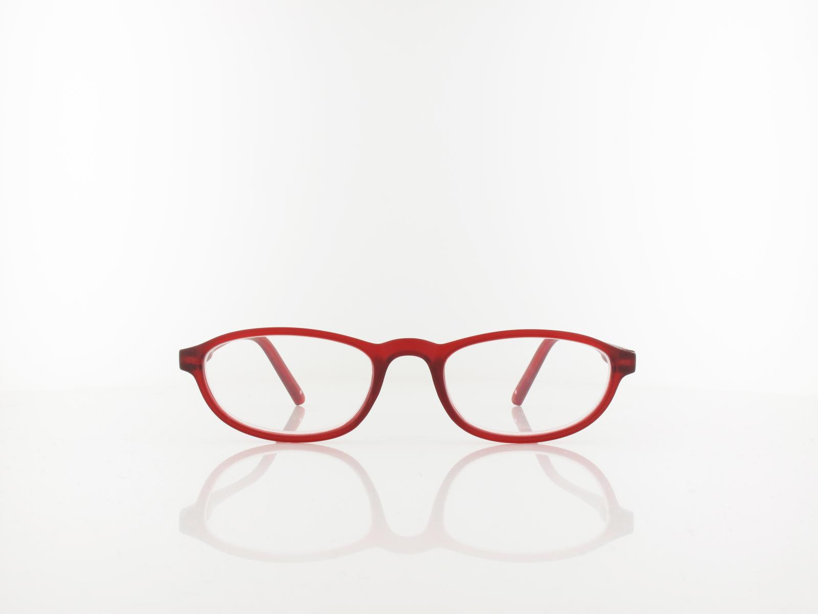 Brilando | HMR57C Fertiglesebrille | matt burgundy  | +3,50
