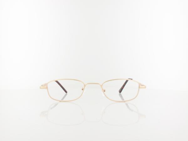Brilando | HMR63 Fertiglesebrille | shiny gold | +1,00