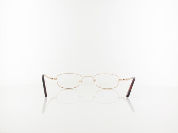 Brilando | HMR63 Fertiglesebrille | shiny gold | +1,00