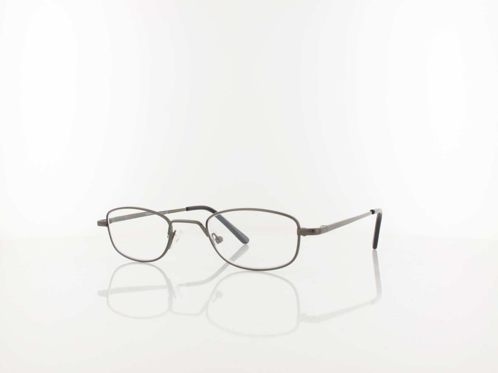 Brilando | HMR63A Fertiglesebrille | shiny gunmetal | +3,50
