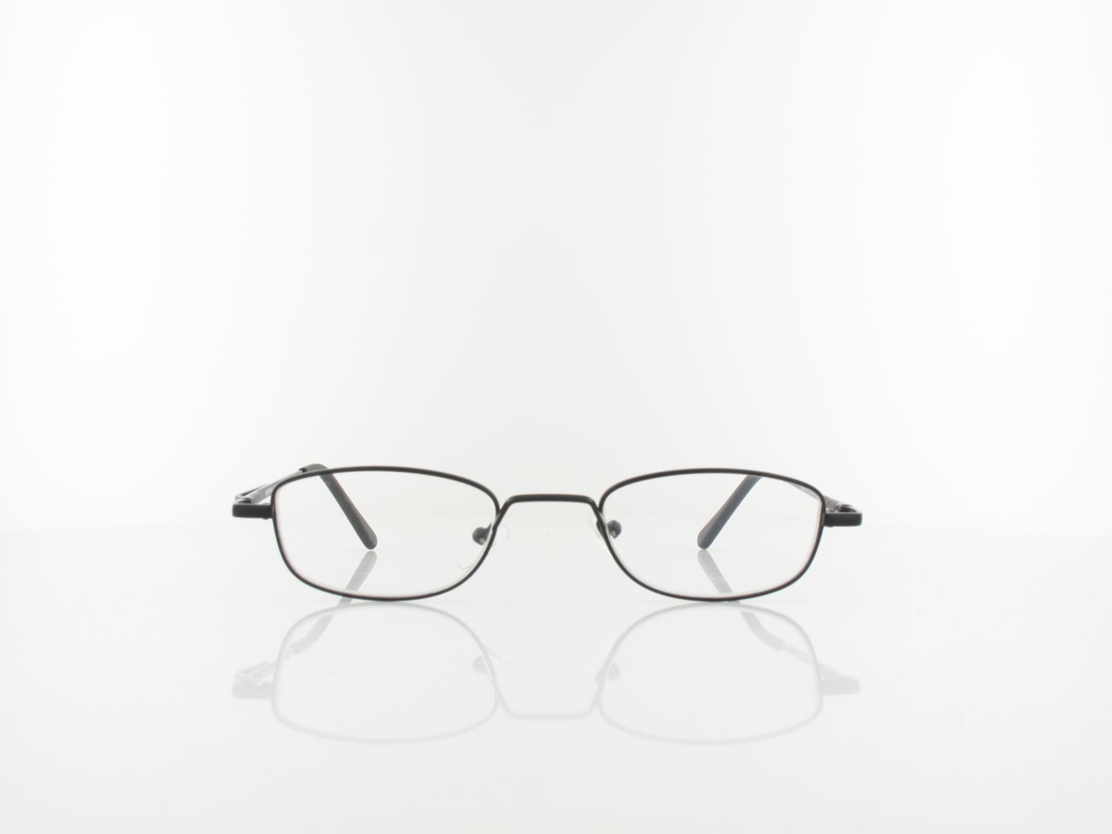 Brilando | HMR63B Fertiglesebrille | matt black | +1,00