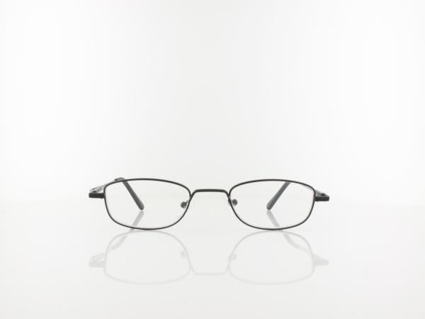Brilando | HMR63B Fertiglesebrille | matt black | +1,00