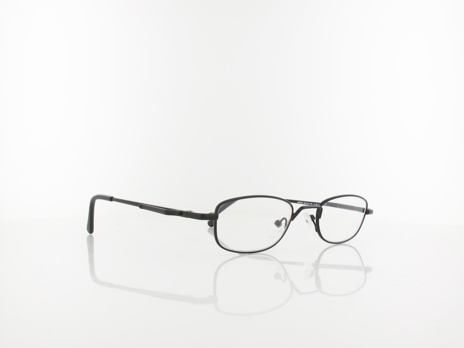 Brilando | HMR63B Fertiglesebrille | matt black | +1,00