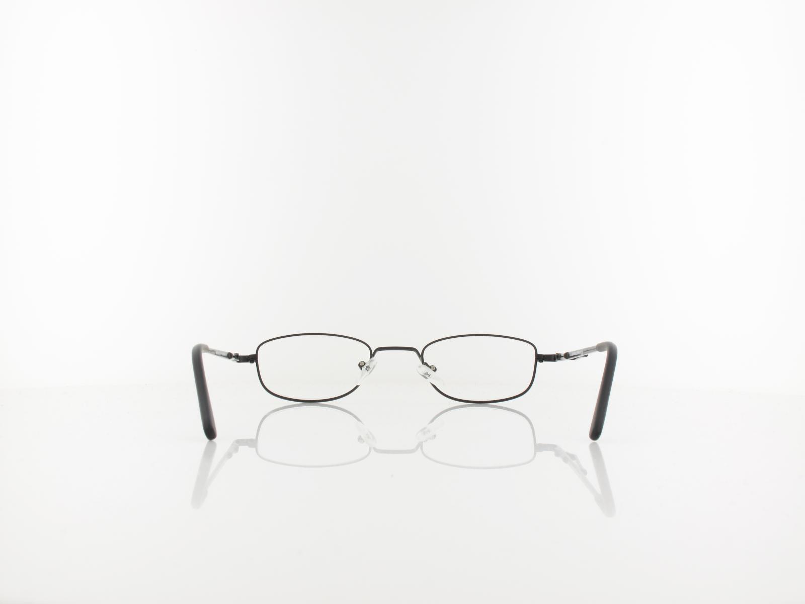 Brilando | HMR63B Fertiglesebrille | matt black | +1,00