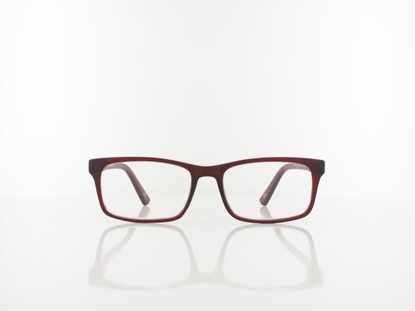 Brilando | HMR73C Fertiglesebrille | dark red | +2,00