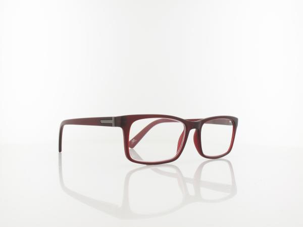 Brilando | HMR73C Fertiglesebrille | dark red | +2,00