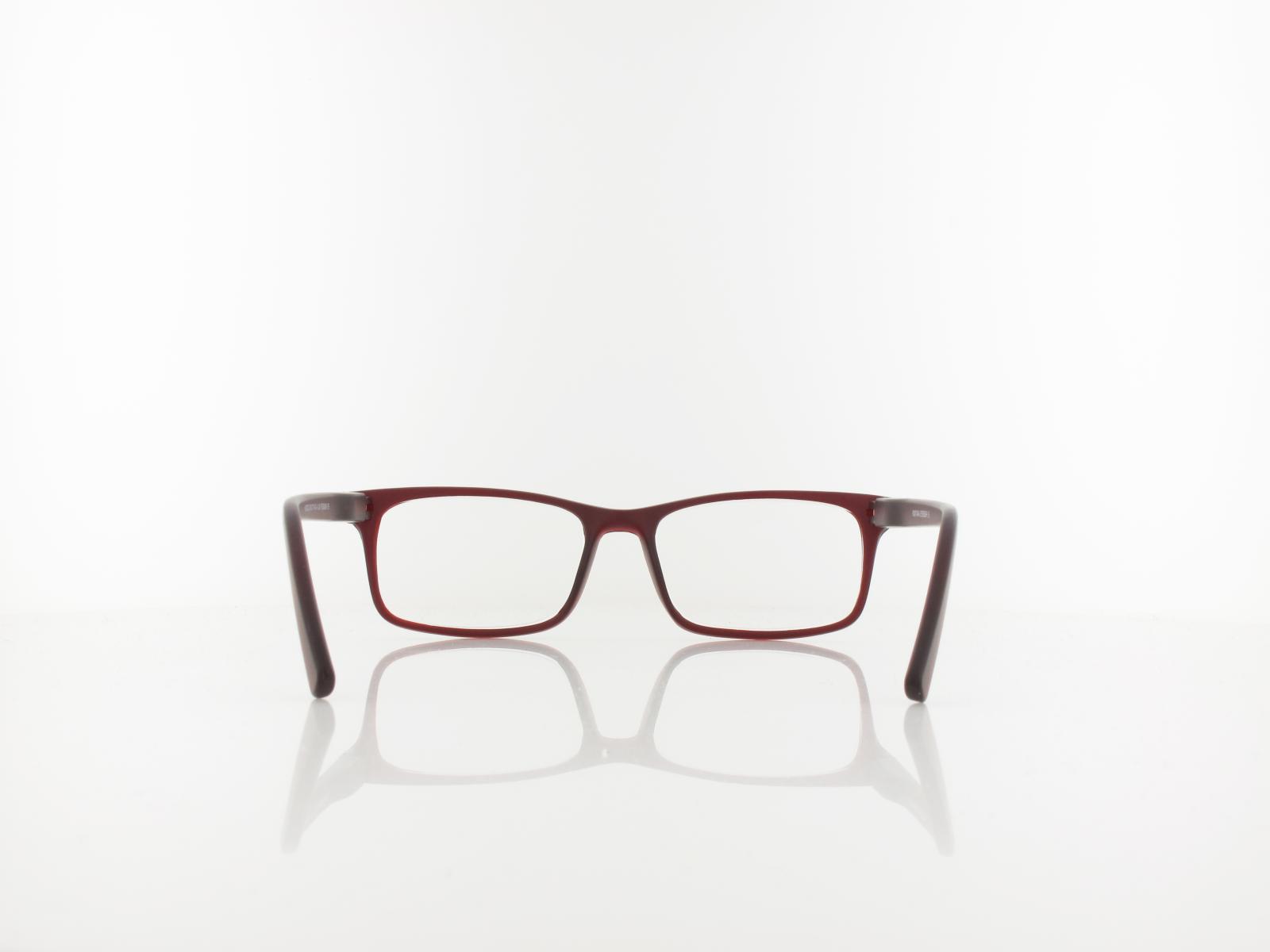 Brilando | HMR73C Fertiglesebrille | dark red | +2,00