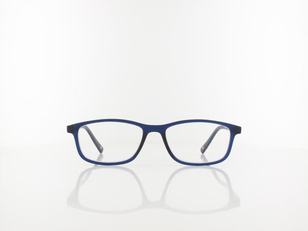 Brilando | MR51A Fertiglesebrille | matt blue | +3,00