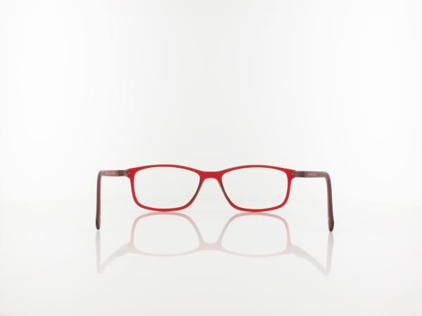 Brilando | MR51B Fertiglesebrille | matt red | +1,00