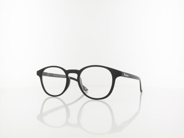 Brilando | MR52 Fertiglesebrille | matt black | +1,00