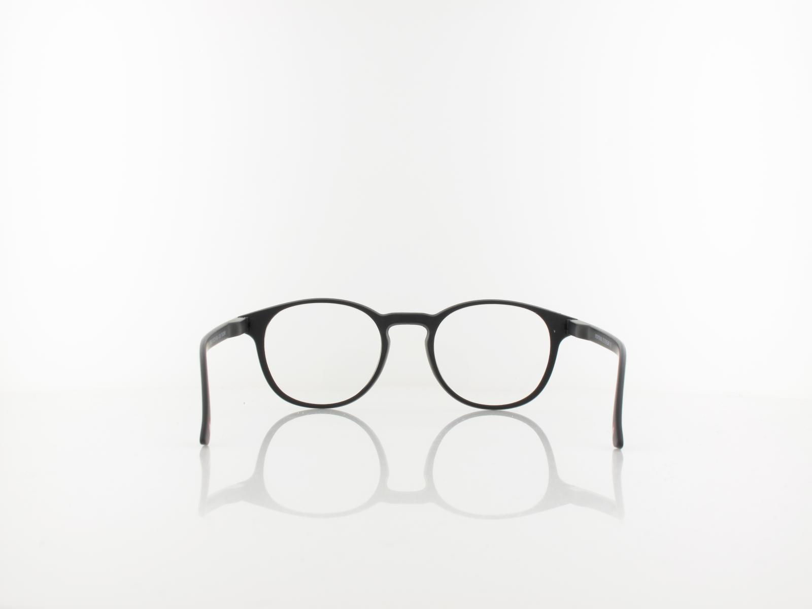 Brilando | MR52 Fertiglesebrille | matt black | +2,00