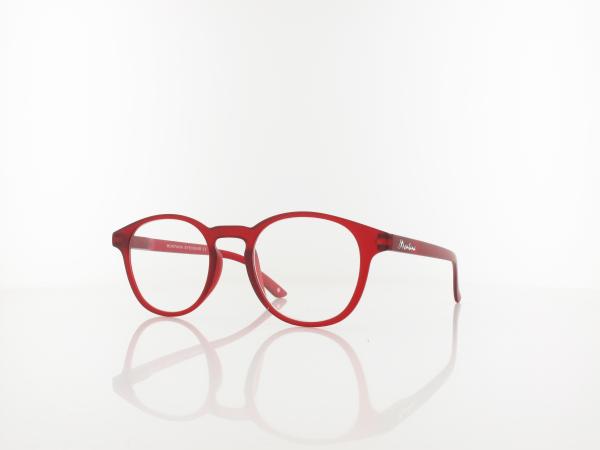 Brilando | MR52B Fertiglesebrille | matt red | +1,00