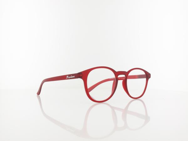 Brilando | MR52B Fertiglesebrille | matt red | +1,00