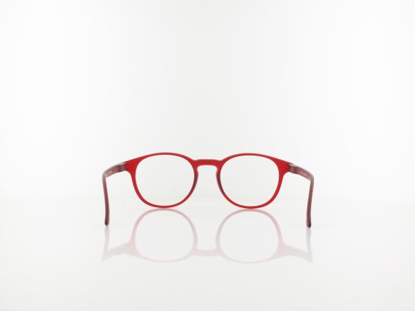 Brilando | MR52B Fertiglesebrille | matt red | +1,00
