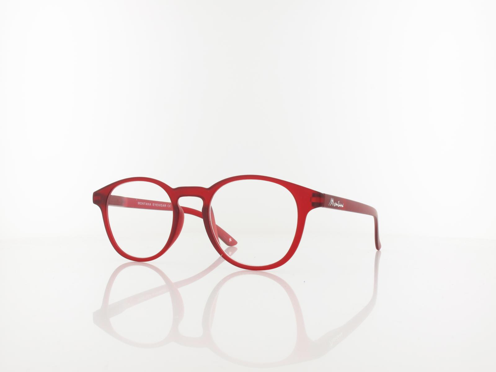 Brilando | MR52B Fertiglesebrille | matt red | +1,50