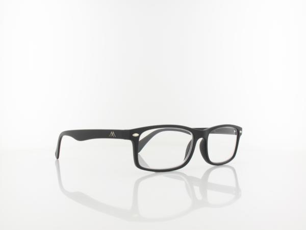 Brilando | MR83 Fertiglesebrille | matte black | +1,00