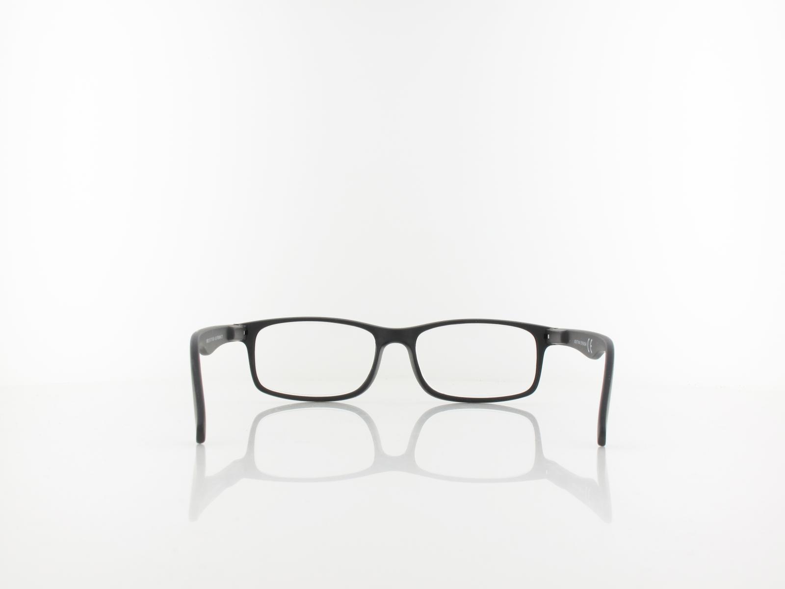 Brilando | MR83 Fertiglesebrille | matte black | +1,00