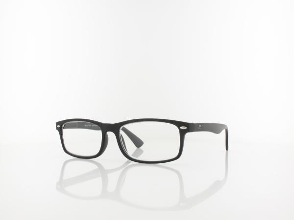 Brilando | MR83 Fertiglesebrille | matte black | +2,00