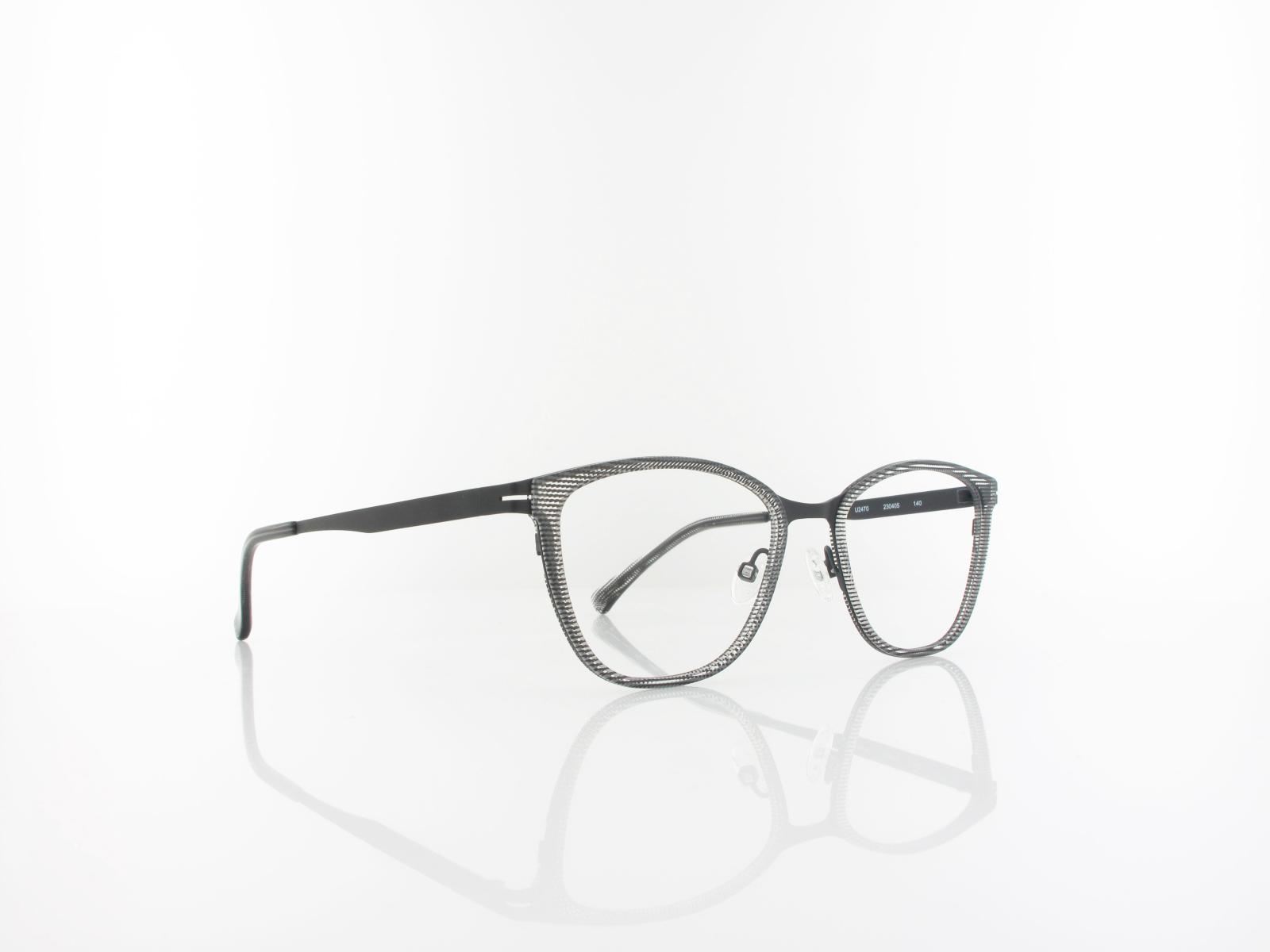 Brilando | Premium U2470 52 | wasserhell gemustert schwarz