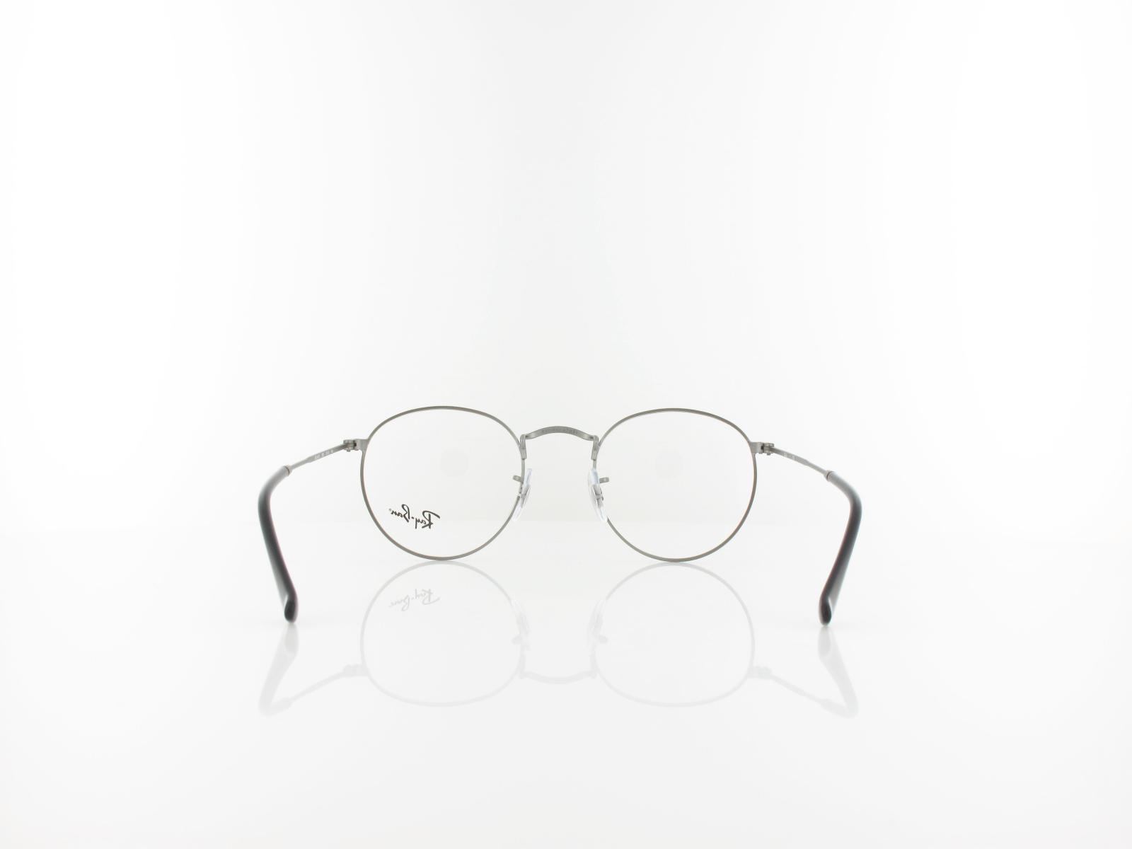 Ray Ban | Round Metal RX3447V 2620 47 | matte gunmetal