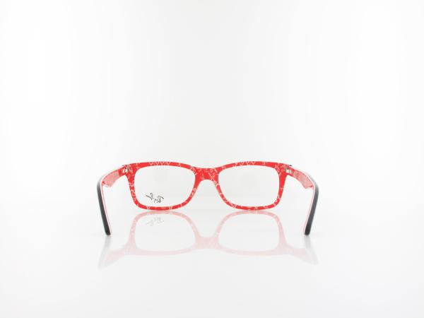 Ray Ban | RX5228 2479 50 | top black on texture red