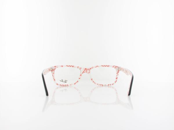 Ray Ban | RX5228 5014 53 | top black on texture white
