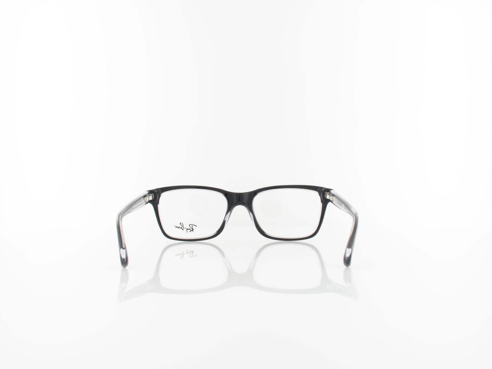 Ray Ban | RY1536 small 3529 48 | top black on transparent