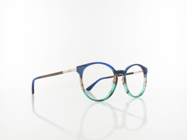 Wood Fellas | Halo Wood Acetate 11020 6713 52 | walnut blue