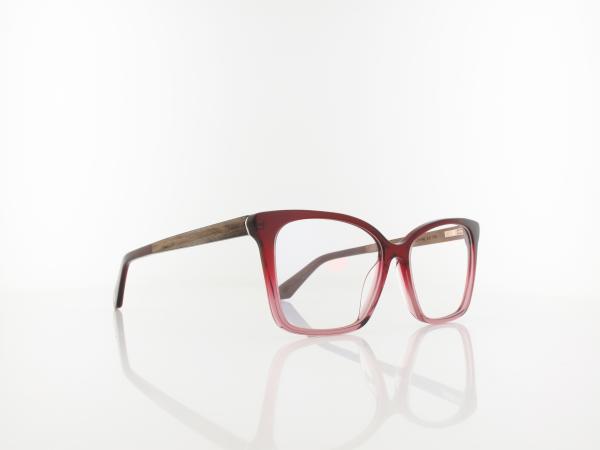 Wood Fellas | Curve Wood Acetate 11042 7043 53 | curled red
