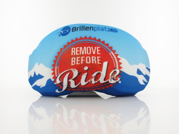 Brilando | goggle cover 01 remove before ride | blue red