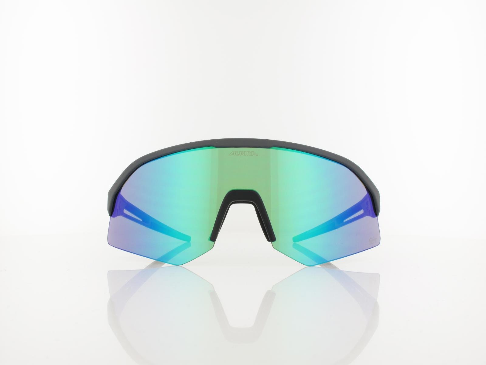 ALPINA | Sonic HR Q-LITE A8734 021 148 | midnight-grey matt / green mirror