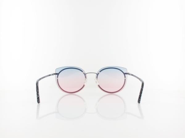 Comma | 77078 23 57 | matt silver black blue / blue rose gradient