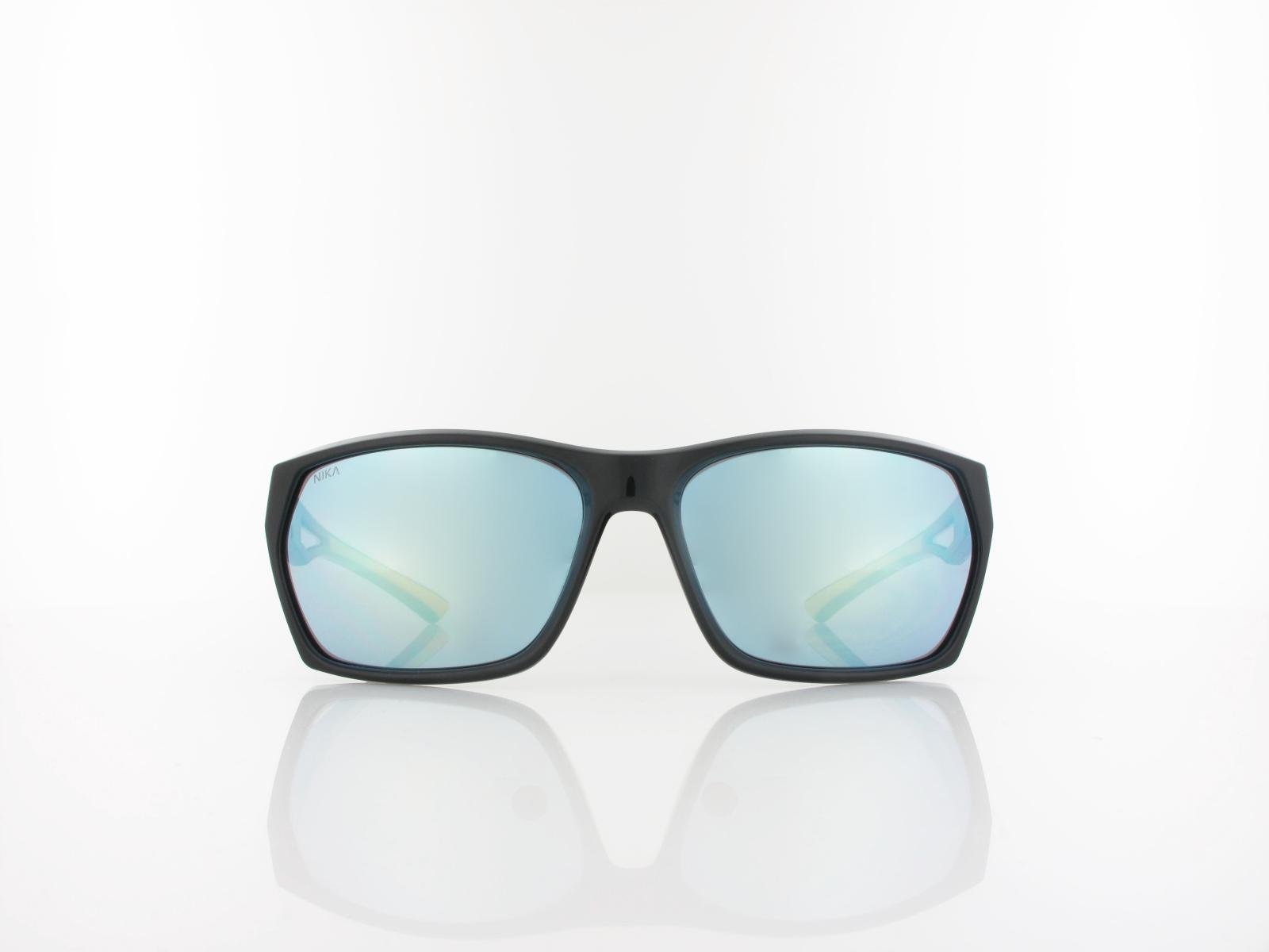 Brilando | Premium Sport M2460 63 | schwarz glänzend gelb / grau gelb silber verspiegelt