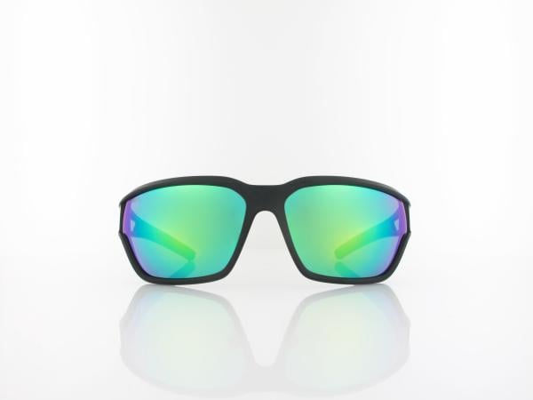 Brilando | Premium Sport M2480 67 | schwarz matt / grün grau grün verspiegelt