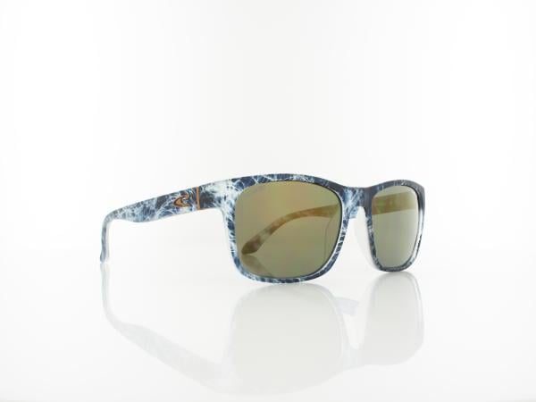O'Neill | COXOS 2.0 113P 55 | matte blue water print / solid smoke with gold flash