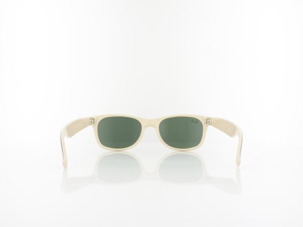 Ray Ban | New Wayfarer RB2132  875 52 | top black on beige / crystal green