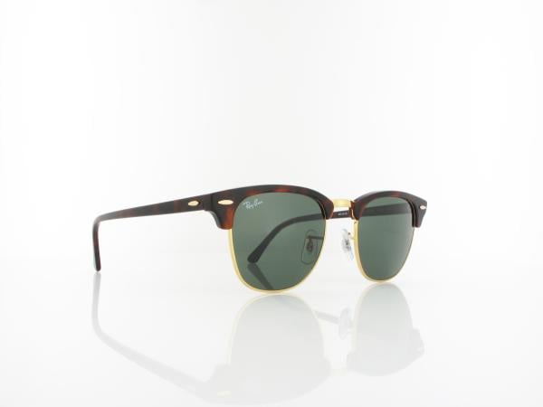 Ray Ban | Clubmaster RB3016 W0366 51 | mock tortoise arista / crystal green