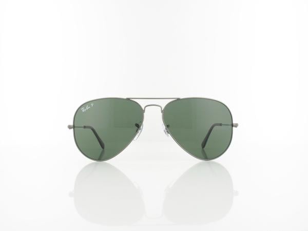 Ray Ban | Aviator Large Metal RB3025 004-58 58 | gunmetal / crystal green polarized